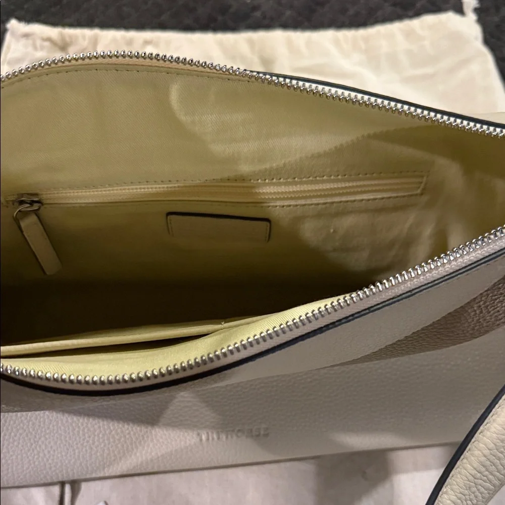 The Horse Lottie in Cream Leather Shoulder Hobo Bag - Picture 5 of 7